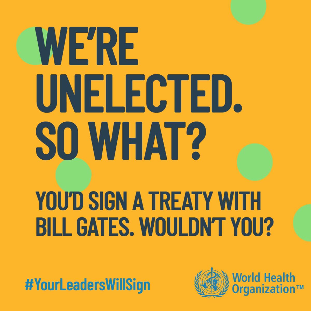 Help stop the World Health Organization power grab!