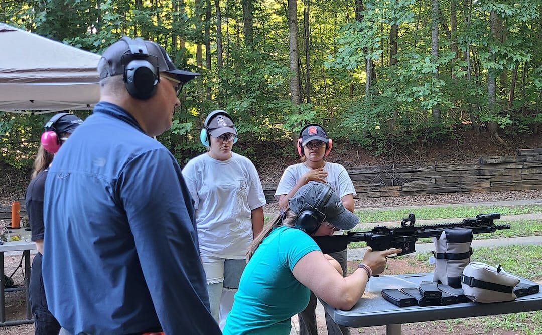 Taking students to the range to learn about gun culture firsthand