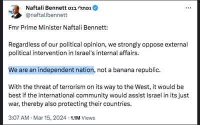 Let Israel Be An “Independent Nation”