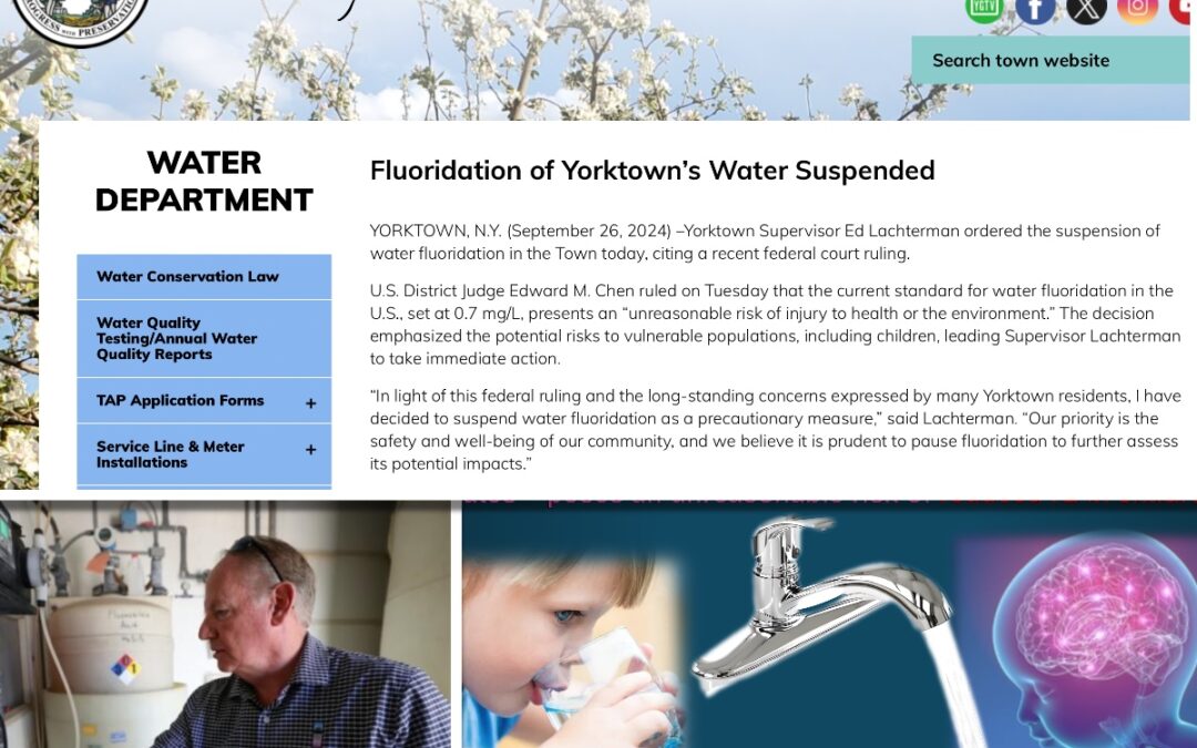 Communities are Responding to Federal Court Fluoridation Ruling